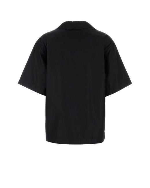 Prada Black Gabardine Shirt Nylon