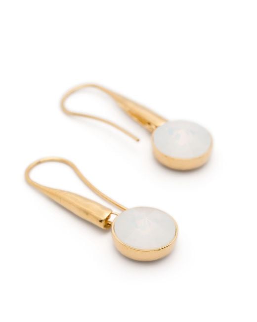 Forte_forte White Strass Earrings Accessories