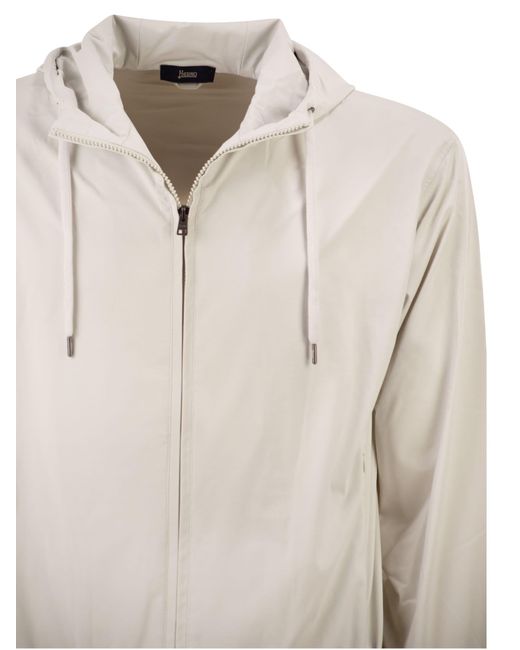 Herno Stretch Techno Nylon Bomberjack in het Gray voor heren