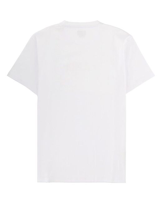 Fendi White T Shirt Con Logo 3 D