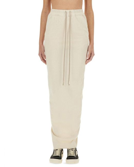 Rick Owens Natural Pillar" Maxi Skirt