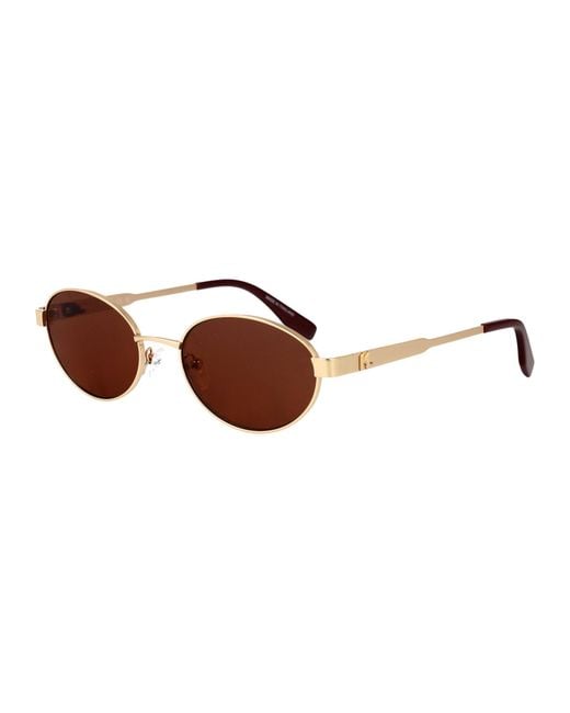 Karl Lagerfeld Brown Metal Sunglasses