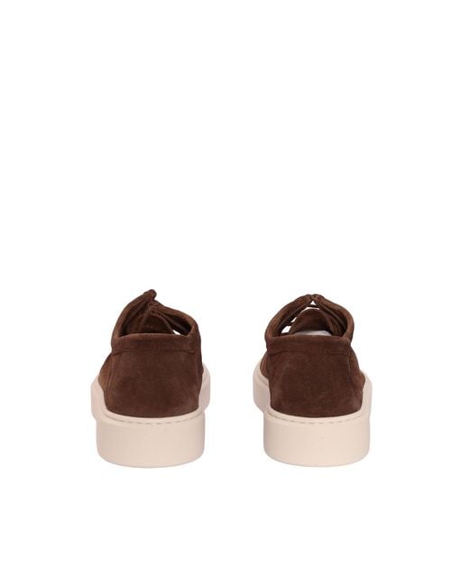 Doucal's Brown Sneaker Chukka Parabot (Gm) Juke Cacao+F.Do Gesso for men