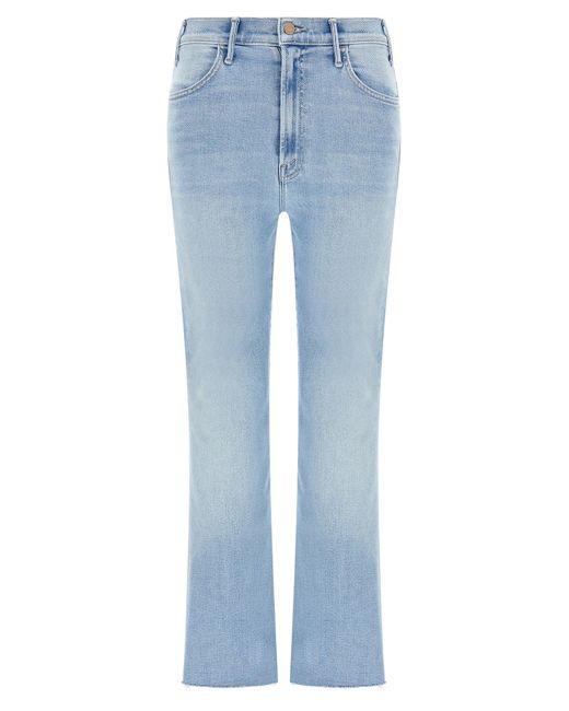 Mother Moeder 'the Hustler Enkel Fray' Jeans in het Blue