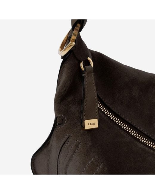 Chloé Brown Small Marcie Shoulder Bag