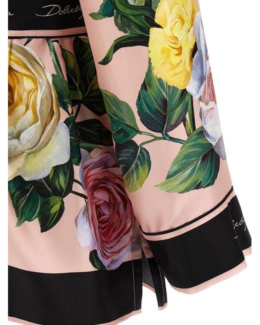 Dolce & Gabbana Pink Silk Shirt