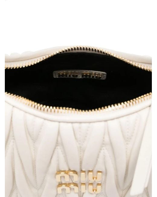 Miu Miu White Borse Matelasse'