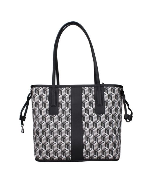 MCM Black Borse A Spalla Donna Pelle Nero