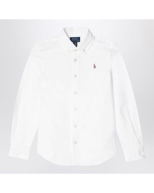 Polo Ralph Lauren White Cotton Button Down Shirt