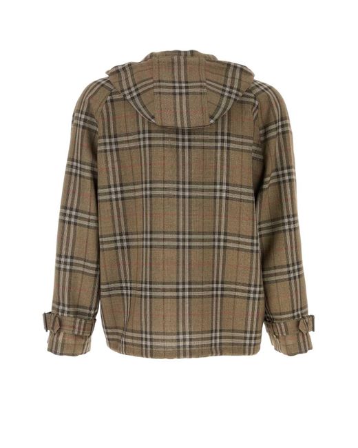 Burberry Green Embroidered Viscose Blend Sweatshirt for men