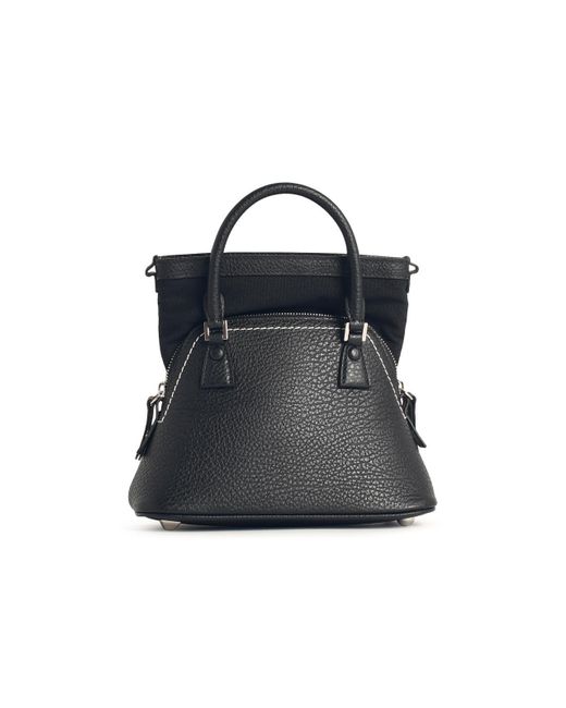Maison Margiela Micro '5 Ac' Black Lear Bag