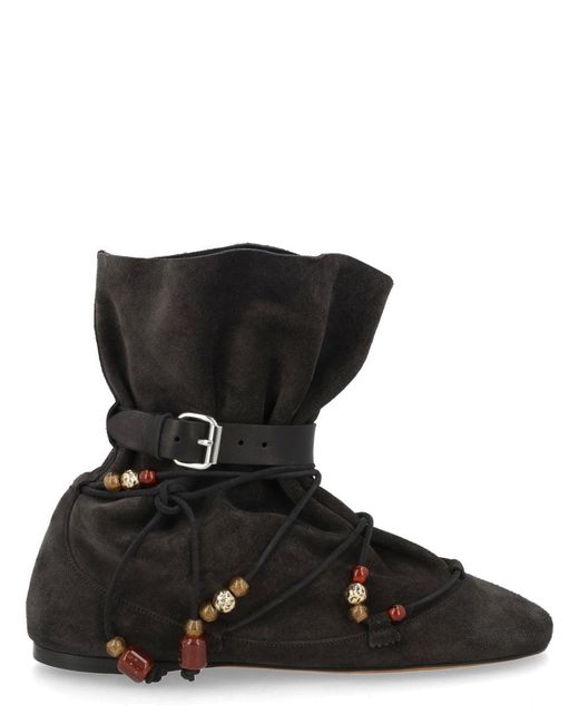 Isabel Marant Black Solid Letiz Boots