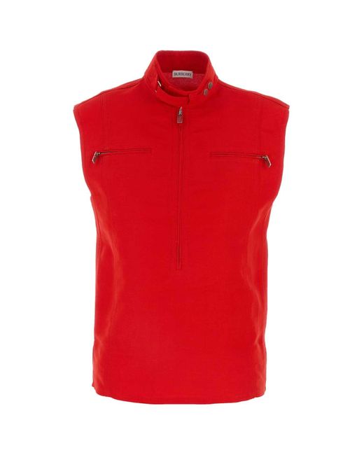 Burberry Burberry Red Canvas Vest
