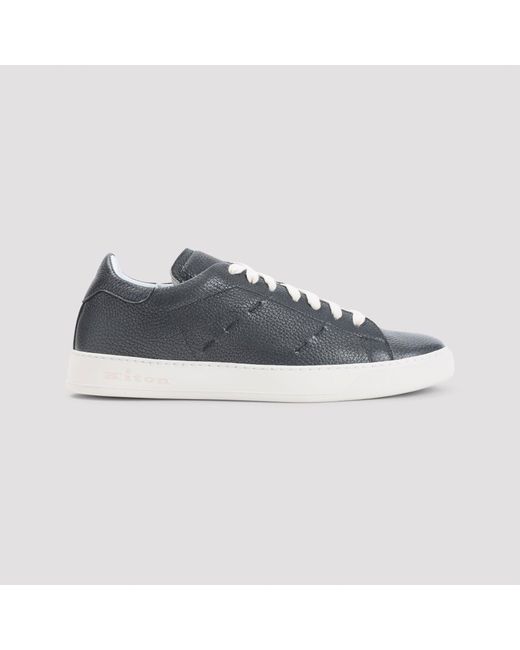 Baskets basses Kiton en coloris Blue