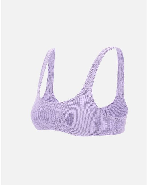 Mc2 Saint Barth Purple Naima Lilac Lurex Bralette Top