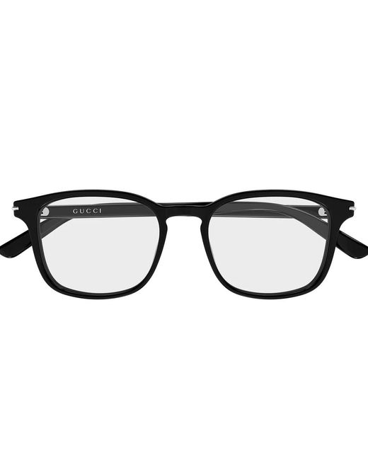 Gucci Black Eckige Brille
