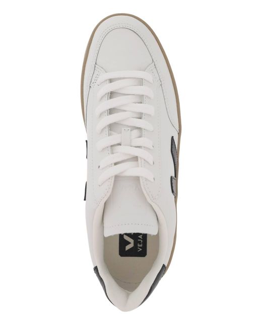 Veja Leather V 12 Sneakers in het White voor heren