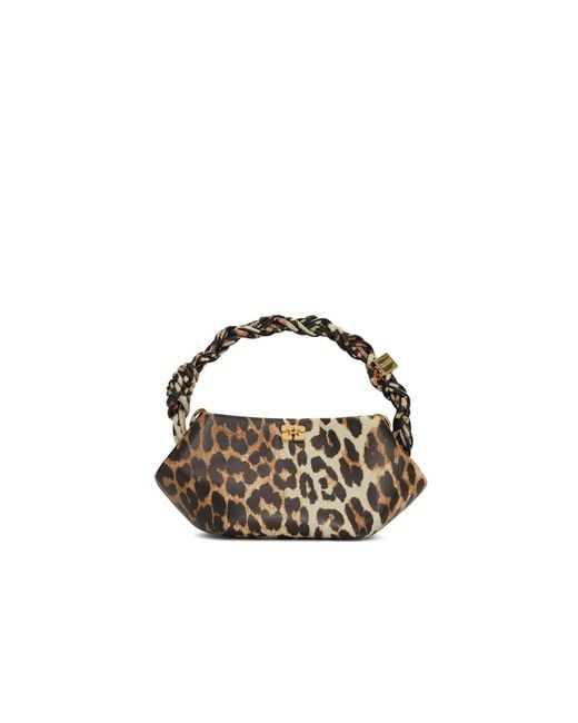 Ganni Blue Leopard Mini Bou Bag