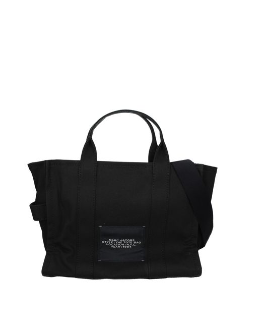 Marc Jacobs Black Borse A Mano The Tote Bag Donna Tessuto Nero