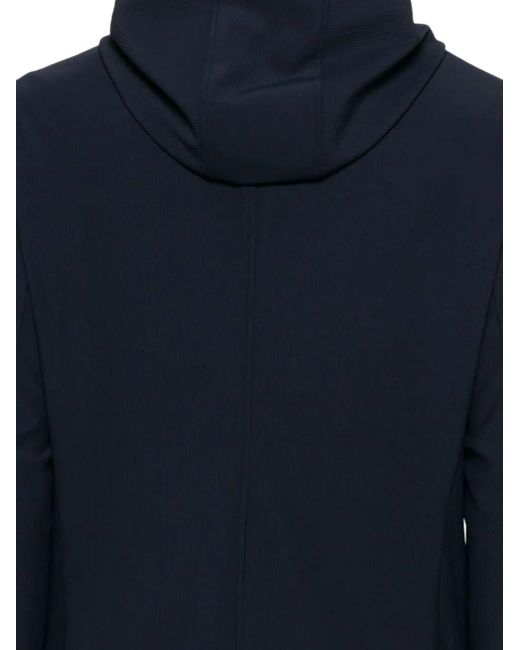 Emporio Armani Exclusive Blue Nylon Single Breasted Blazer