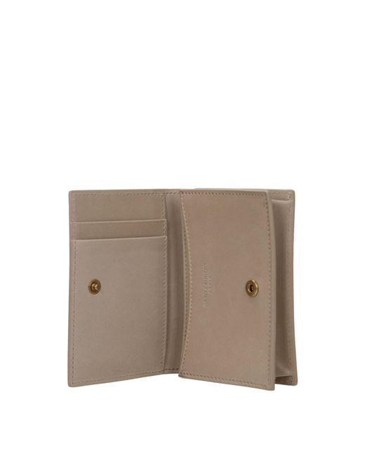 Saint Laurent Gray Leather Document Holder