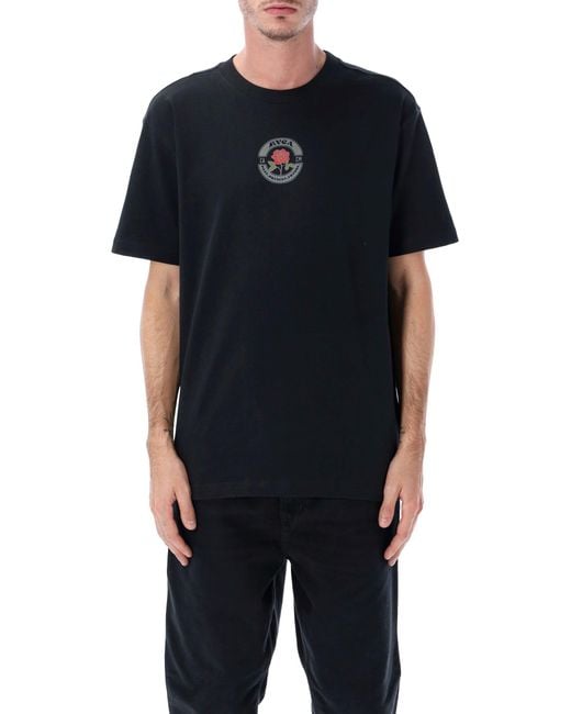 RVCA Black Roses Poster T-Shirt for men