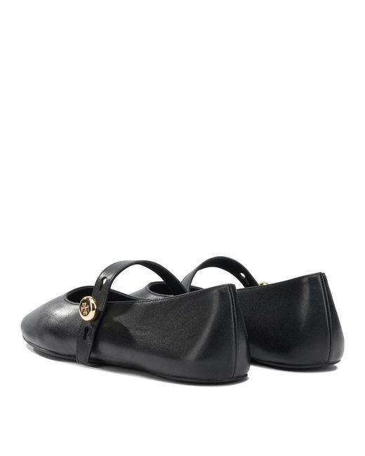 Tory Burch Black Ballerinas