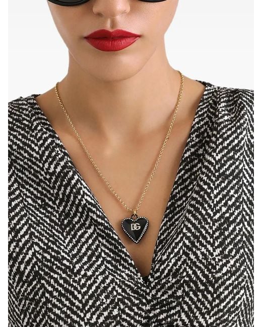 Dolce & Gabbana Natural Heart Pendant Necklace