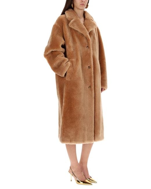STAND Brown Gabriella Buttoned Coat