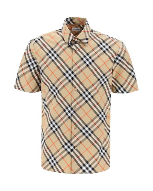 Camisa de algodón de Ered Burberry de hombre de color Natural