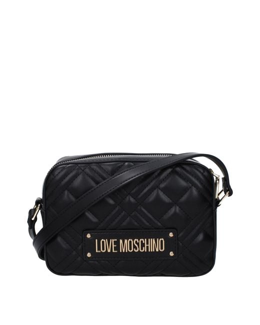 Love Moschino Black Crossbody Bags Polyurethane