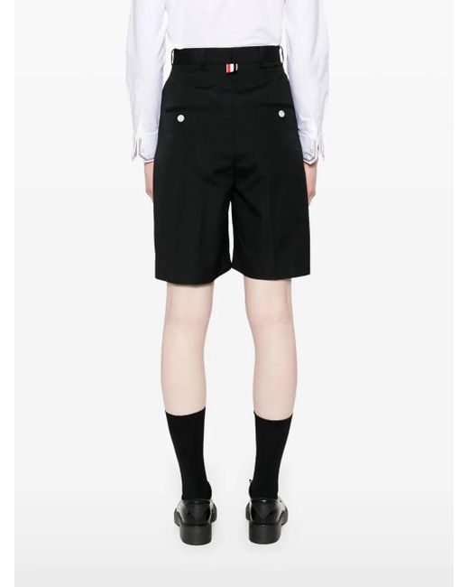 Thom Browne High Tailed Shorts in het Black