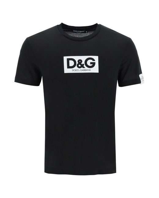 Dolce & Gabbana D&G Logo Re Edition T-Shirt in Black für Herren