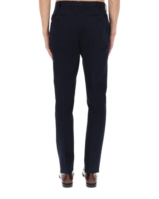 Zegna Blue Dark Regular Trousers for men