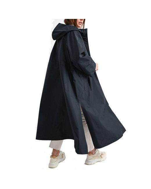 Herno Black Oversized Maxi Rain Coat