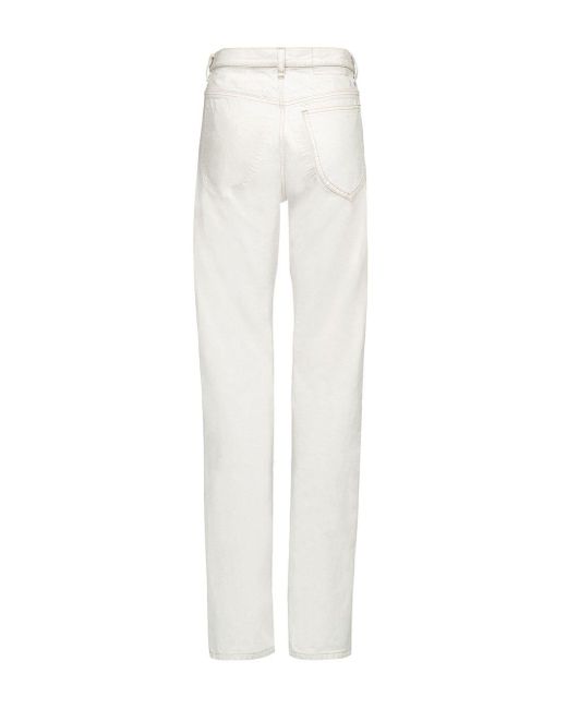 Maison Margiela White Skinny Denim Cotton Jeans