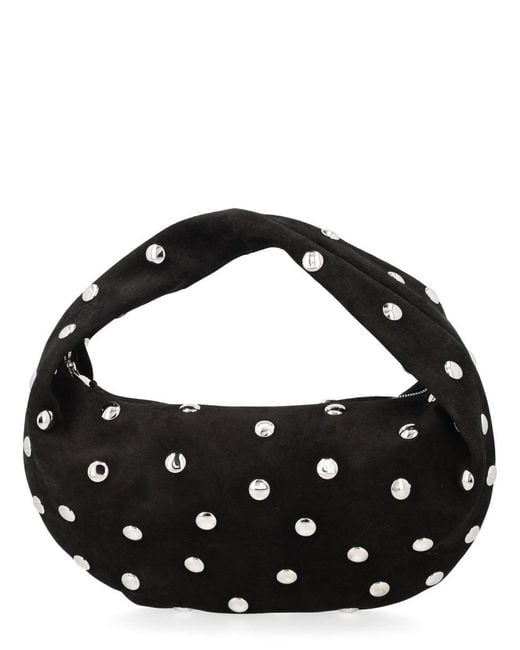 Khaite Black Calfskin Mini Shoulder Bag