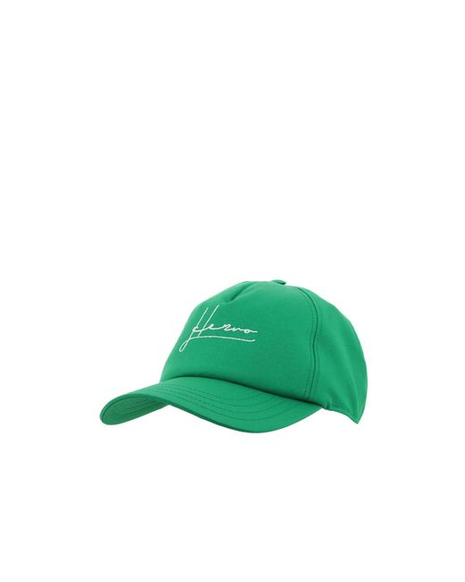 Herno Green Cotton Logo Cap