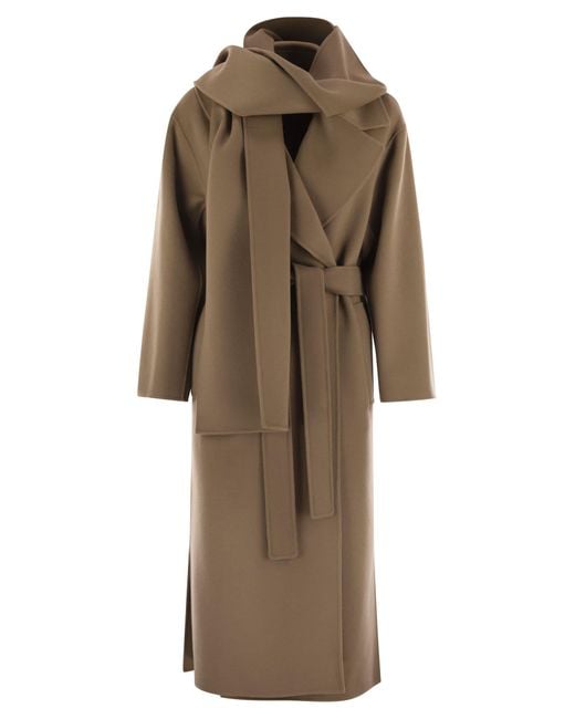 Max Mara Natural Cuore Woll -Dressingkleid Mantel