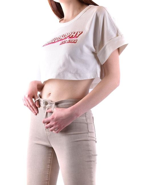 Philosophy Di Lorenzo Serafini Pink Classic Comfort T-Shirt For