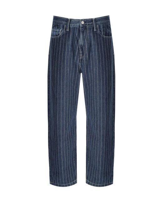 Carhartt Orlean Blue White Jeans voor heren