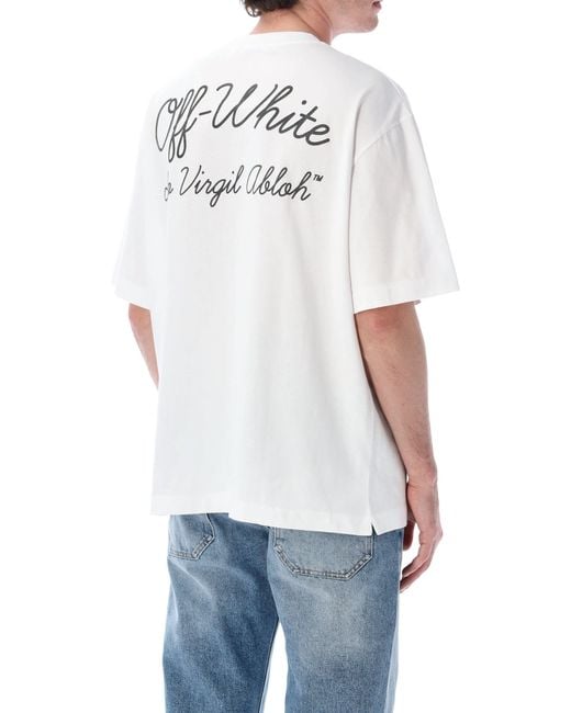 Off-White c/o Virgil Abloh White Script Skate T-Shirt