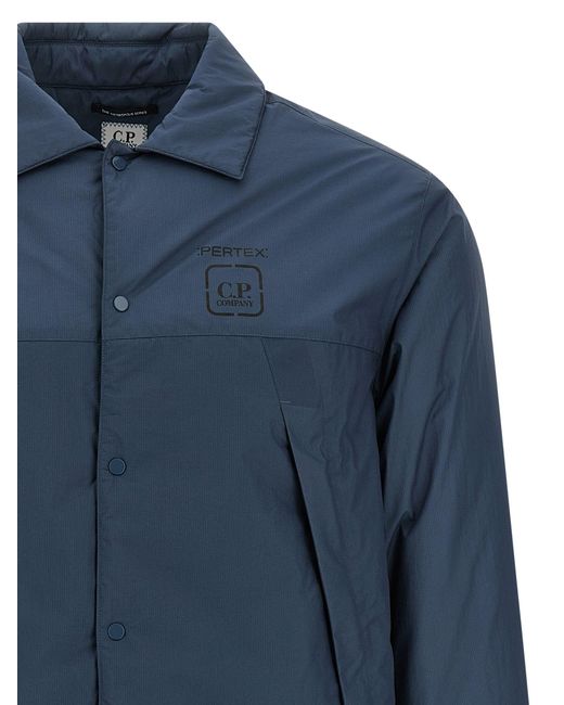 C P Company Blue 'The Metropolis Series' Overshirt for men