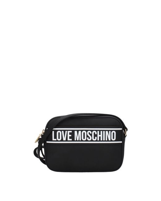 Love Moschino Black Crossbody Bags Polyurethane
