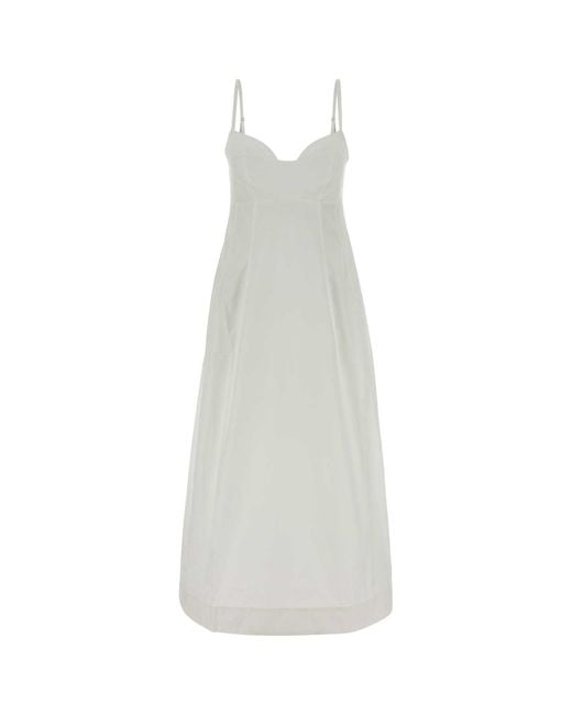 Co. White Bustier Cut Dress