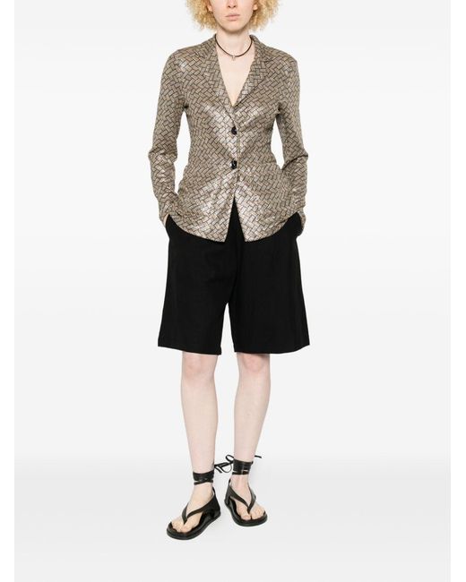 Siyu Brown Tallis Single-Breasted Jacket