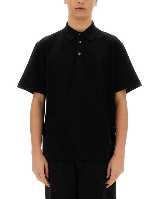 Givenchy Black Cotton Polo