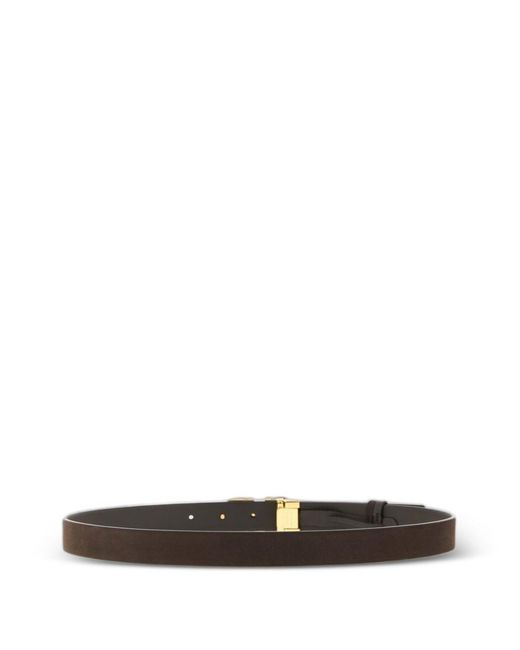 Ferragamo White Leather Belt
