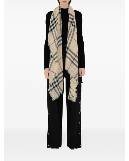 Burberry Multicolor Check Motif Scarf