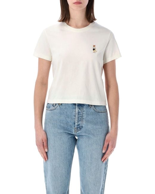 Maison Kitsuné Blue T Shirts And Polos